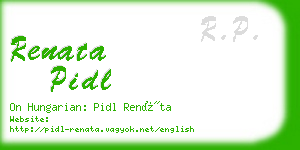 renata pidl business card